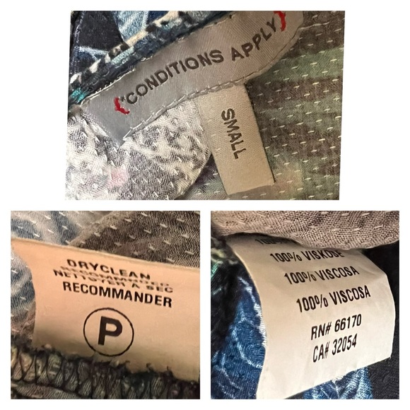 Anthropologie Conditions Apply Samita Blouse S - Picture 14 of 14